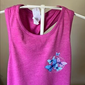 Pink and Blue Embellished Blouse